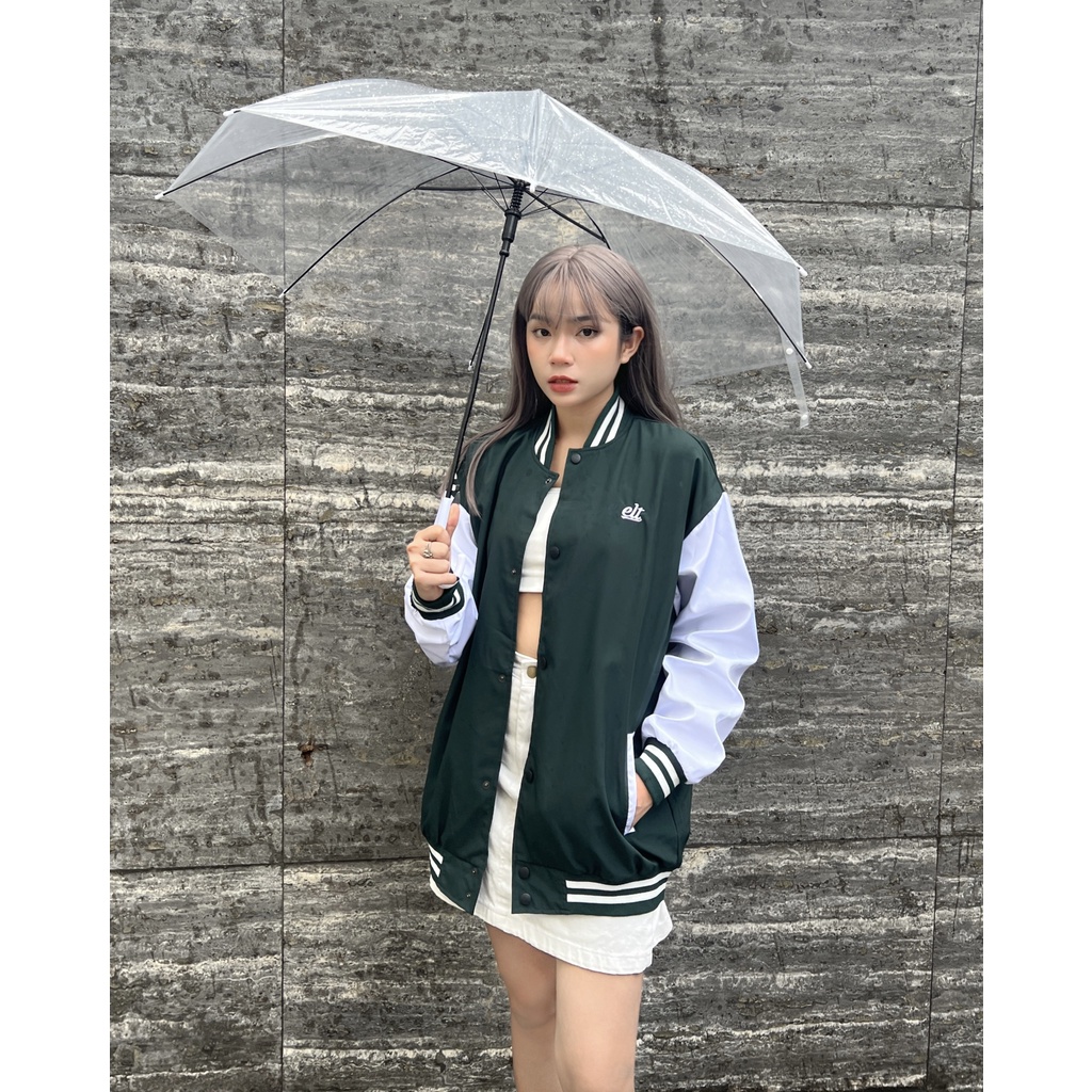 Áo Khoác Varsity Bomber Elektron Clothing Dù 2 Lớp