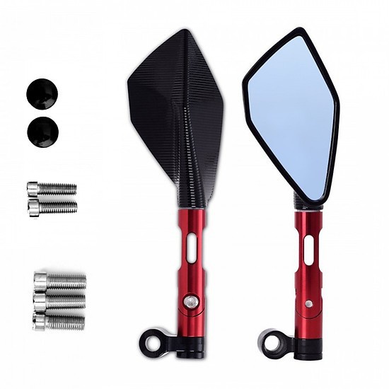 Gương xe máy Gương 5 cạnh thời trang xoay 360 độ đủ màu lắp cho mọi loại xe- G5C