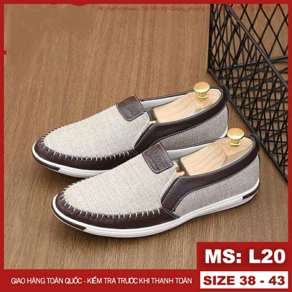 Giày lười vải bố cao cấp RIO L201 | BigBuy360 - bigbuy360.vn