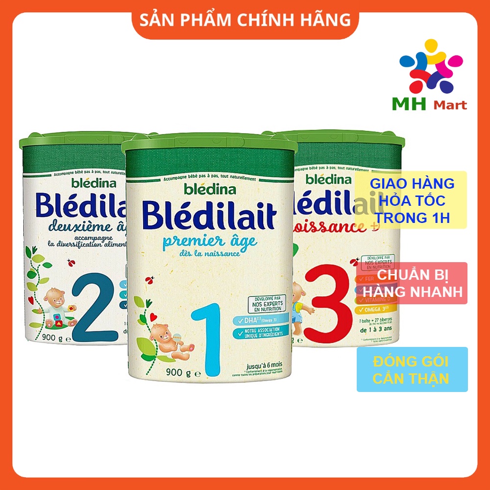 Sữa Bột Bledilait Pháp số 1 2 3 4 trọng lượng 400g,900g mẫu mới [DATE 2023]