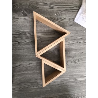 combo sét 3 kệ tam giác trang trí