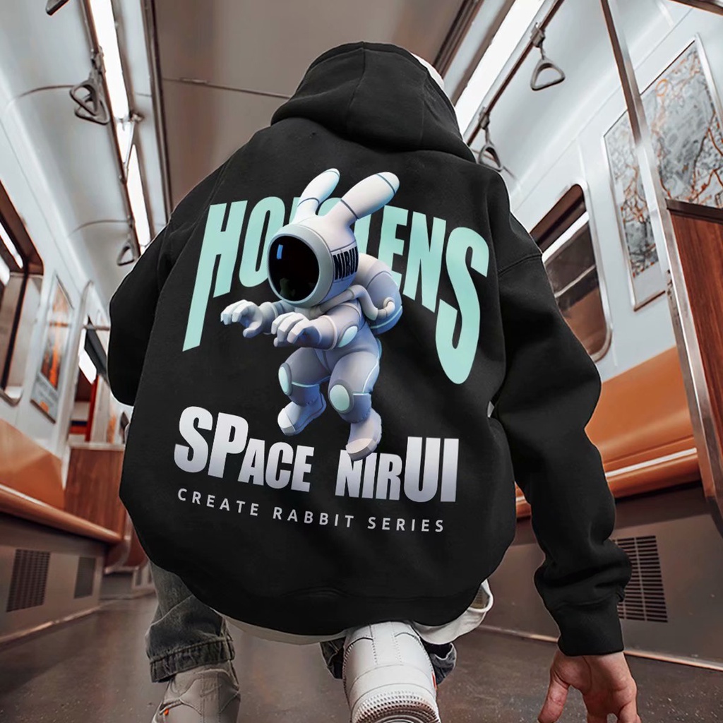 [ Mã 12FASHIONSALE1 giảm 10K đơn 50K ] Áo Hoodie Dáng Rộng In Họa Tiết Thời Trang Hip Hop Cá Tính Cho Nam (M-8Xl)