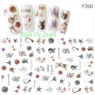 Sticker dán móng F Tết