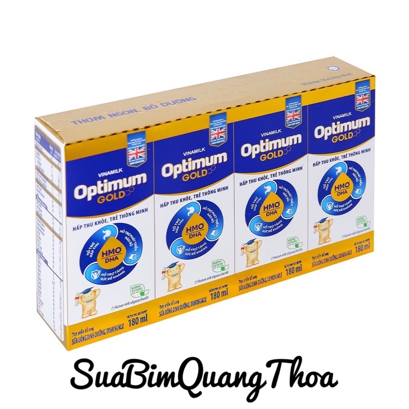 Sữa Bột Pha Sẵn Optimum Gold Lẻ [ 1 vỉ x 4H] 110ml và 180ml [ Mẫu Mới ] { date luôn mới }