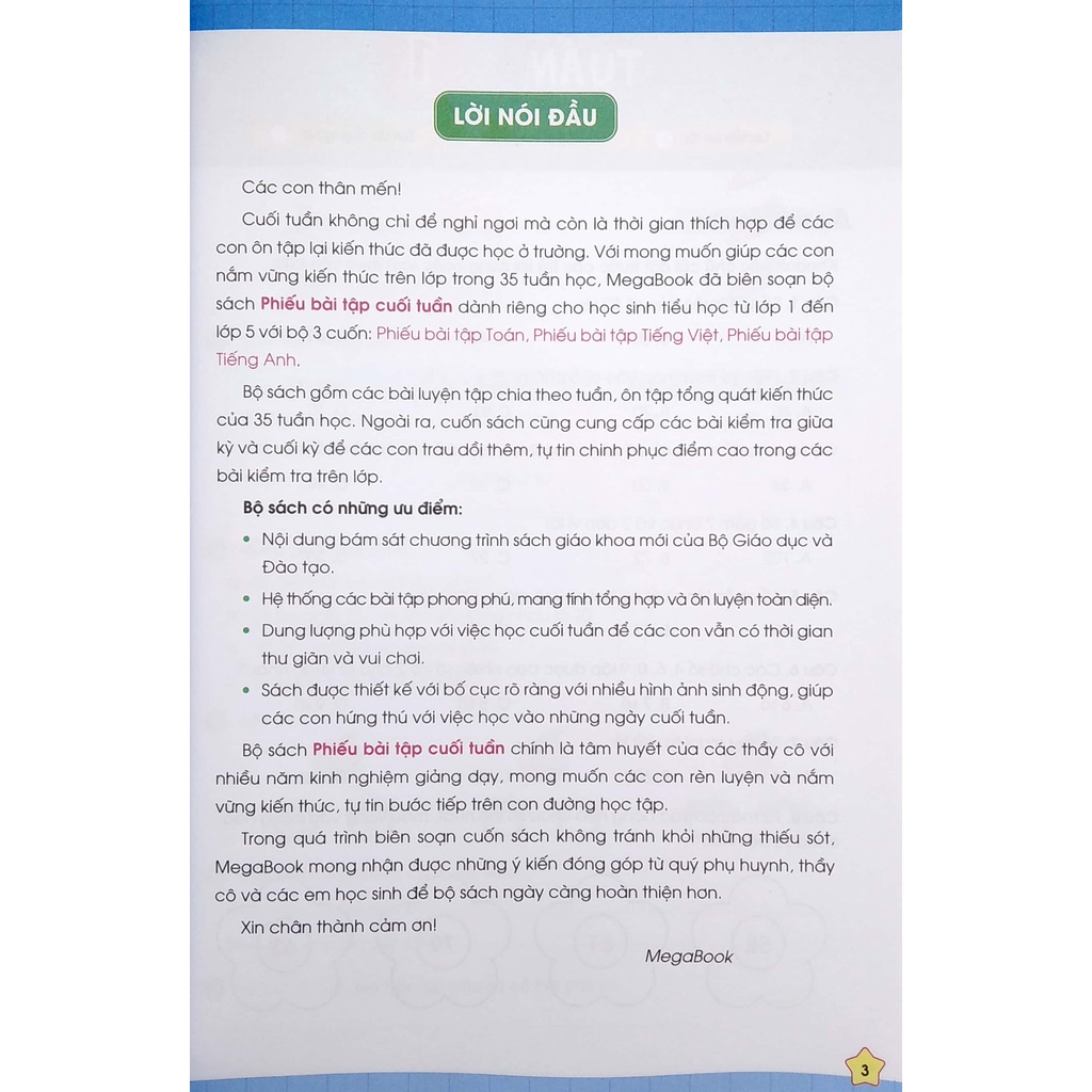 Sách Phiếu Bài Tập Cuối Tuần - Toán 2