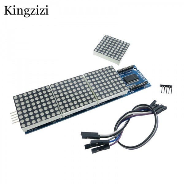 Mô Đun Điều Khiển Ma Trận Max7219 4 Trong Một Hiển Thị Với 5 Dây
