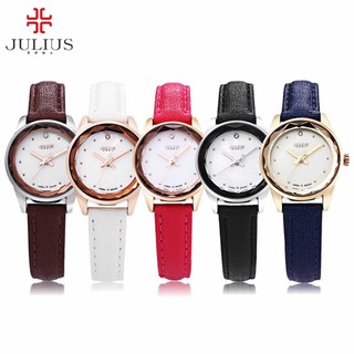 Đồng Hồ Nữ JULIUS Hàn Quốc Dây Da JA-723 JU1128 (Nhiều màu)