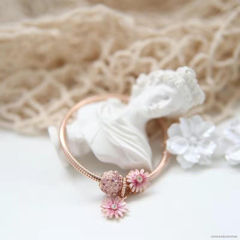 Vòng Tay Bạc 925 Họa Tiết Hoa Mộc Lan Dễ Thương Thời Trang