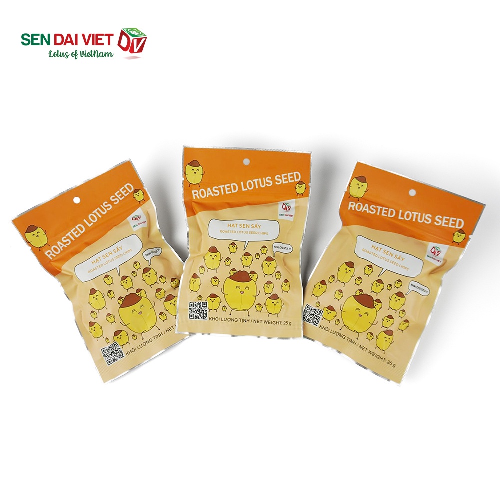 Hạt Sen Sấy-Không Đường,Ăn Vặt Không Lo Tăng Cân-Sen Đại Việt-Gói 25g