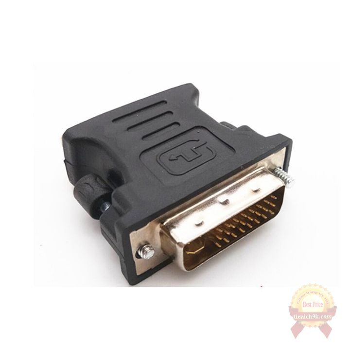 Đầu chuyển tín hiệu DVI 24 1 sang VGA hai chiều cho máy tính pc tivi