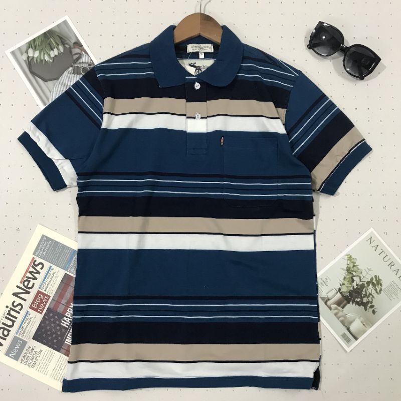 Áo Kẻ Sọc Trung Niên Cổ Bẻ Hàng Cao Cấp | BigBuy360 - bigbuy360.vn