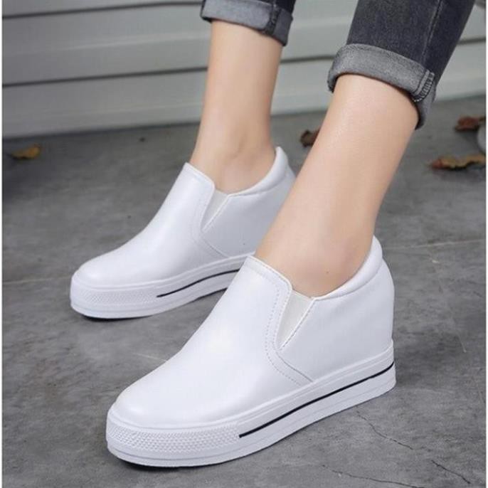 Giày Slipon Nữ Độn Đế 8cm Mã H56a . , 2020 💯 : ❕ 2020 👟 . . HOT ; ` ₑ ) ' ! 1