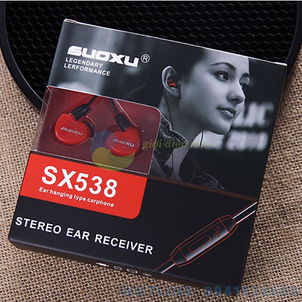 Tai Nghe Thể Thao Đa Năng Chống Đau Tai Suoxu Stereo SX538