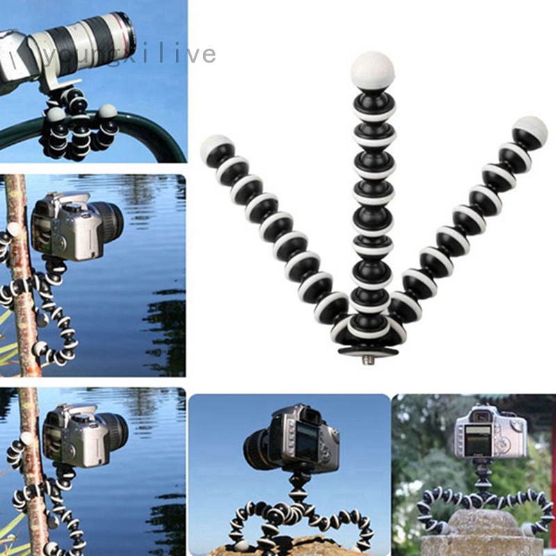 Chân Tripod Bạch Tuộc Linh Hoạt Cho Máy Ảnh Kỹ Thuật Số Canon Nikon Điện Thoại