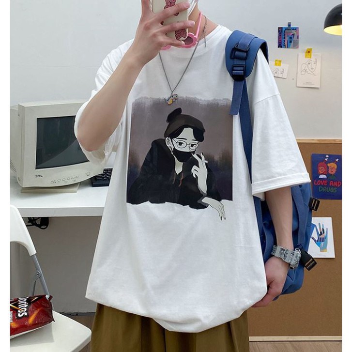 Áo thun tay lỡ Unisex, áo phông form rộng M230 365 SHOP