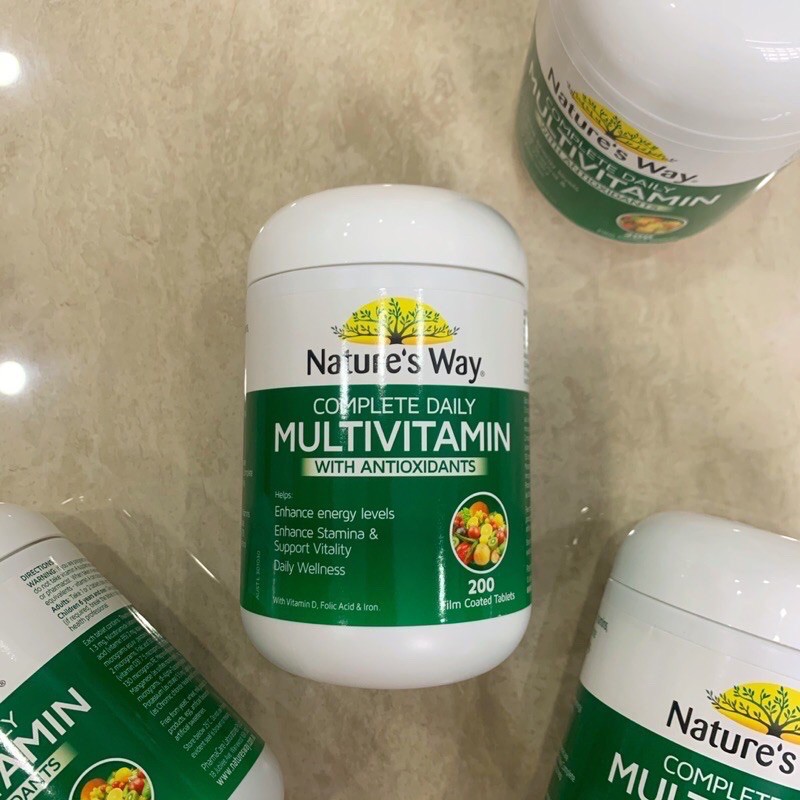 Vitamin tổng hợp tảo biển Nature’s Way Complete daily Multivitamin - 200 viên Úc