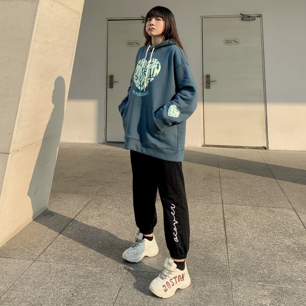 Áo Khoác Hoodie Form Rộng Unisex ROPI Vải Nỉ Bông Dày Dặn - Tuni Store