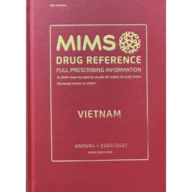 Sách Mims ( Vidal ) Việt Nam 2021 Từ điển y dược học Việt Nam