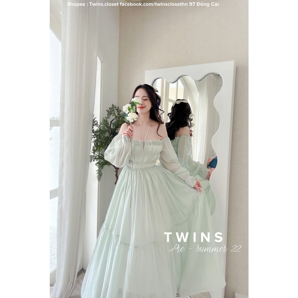 Váy maxi chất liệu tơ mây (Lamia baby cloud maxi)