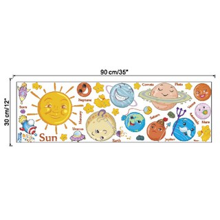 Decal dán tường hệ mặt trời 2