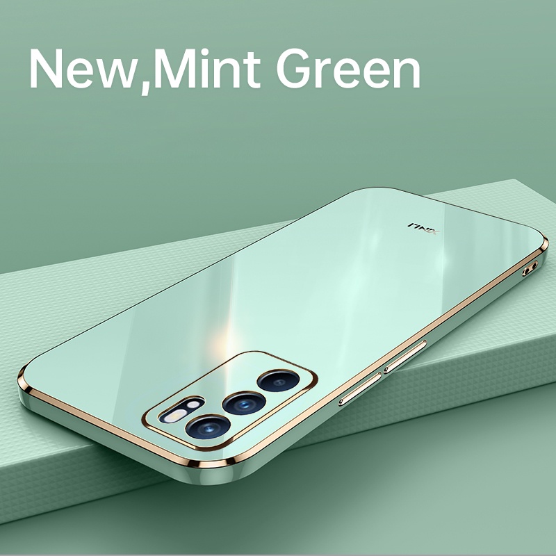 Ốp Điện Thoại Silicon Mềm Viền Thẳng Hình Khối Rubik 6D Cho Oppo Reno 6Z 4Z 6 5 Z Pro