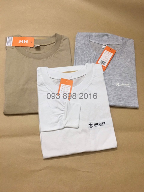 Set 2 áo dài tay mặc thu Nam Trung Niên nhiều màu cotton mềm