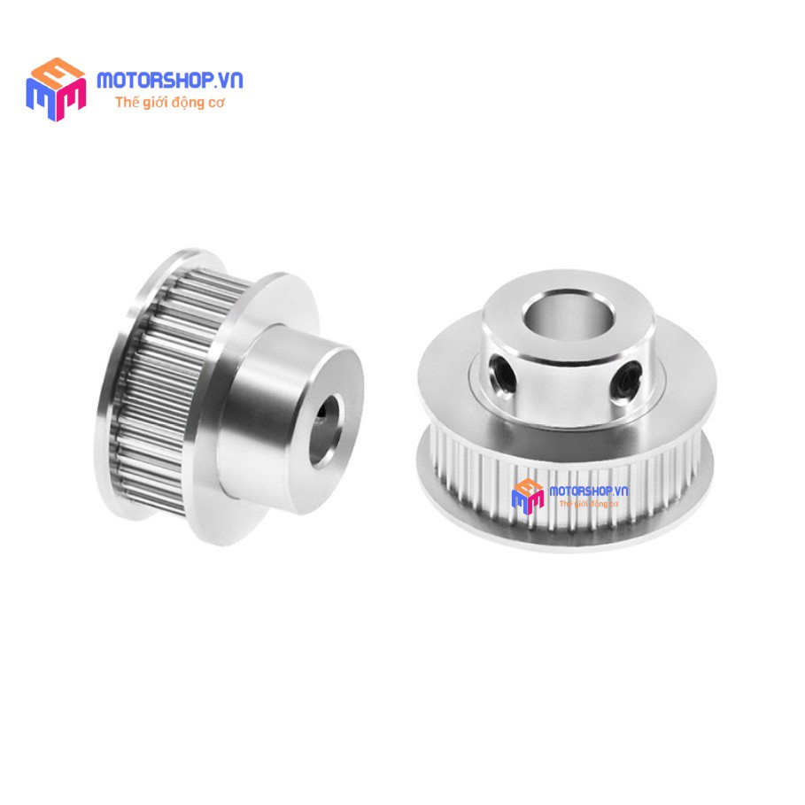 MTS Puly Bánh Răng Nhôm MXL 40 Răng Bản 7mm Trục 5mm, 10mm