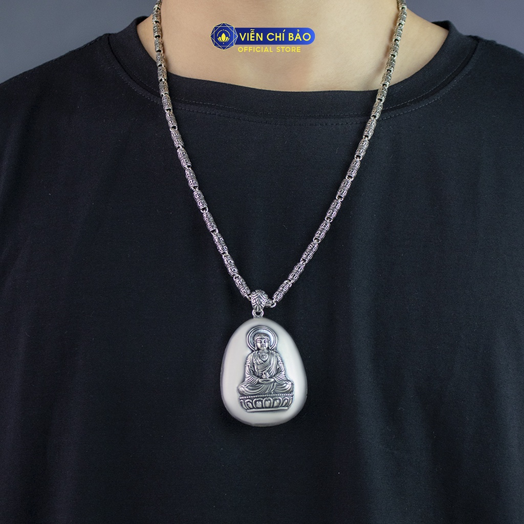 Mặt dây chuyền bạc nam phật bản mệnh chất liệu bạc Thái 925 thời trang phụ kiện trang sức Viễn Chí Bảo M100329 M100327