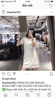 Đầm puma đen và trắng note màu