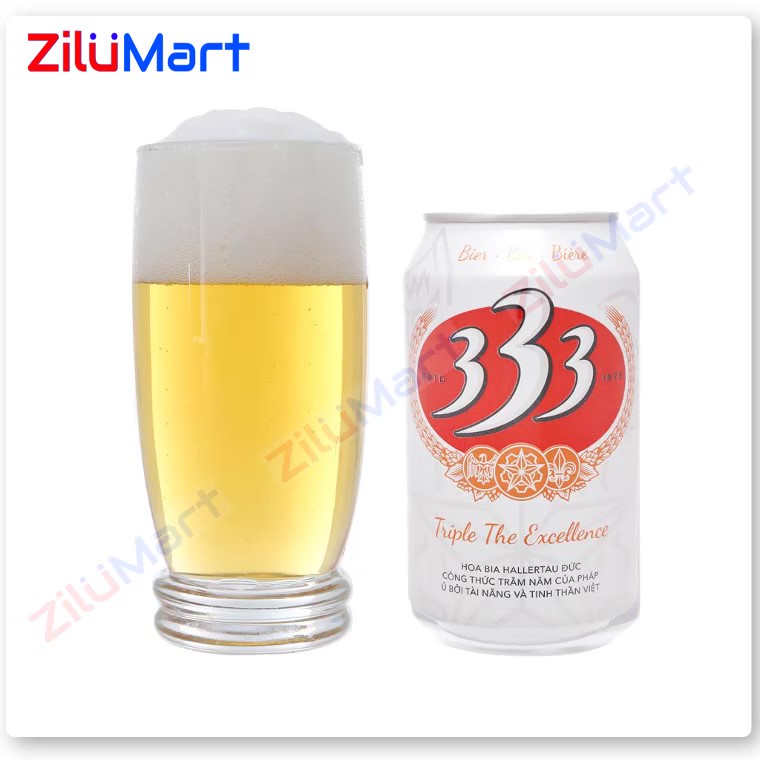 [HỎA TỐC HCM] Thùng 24 lon bia 333 loại 330ml