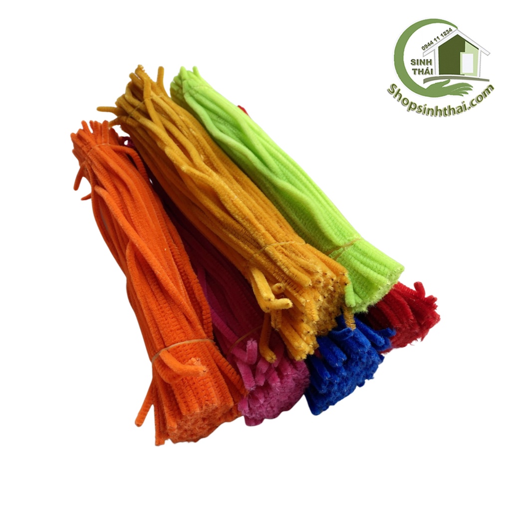 Cây kẽm xù nhung nhiều màu,  kẽm làm đồ chơi, mô hình  - Chọn loại