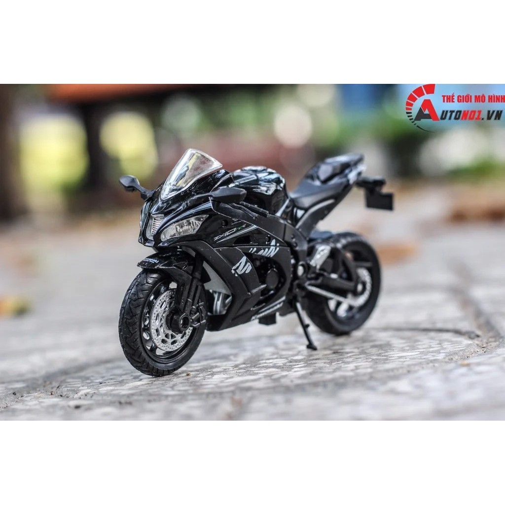 MÔ HÌNH XE KAWASAKI NINJA ZX 10RR 2017 BLACK 1:18 WELLY 5547