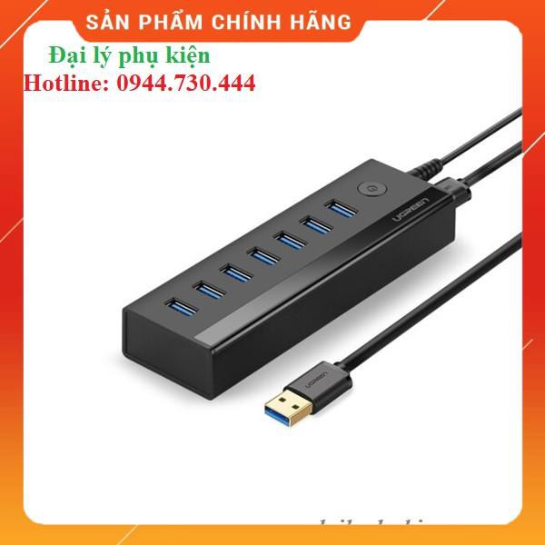 Bộ chia USB 3.0 ra 7 cổng hỗ trợ nguồn 5V/2A Ugreen 30845 dailyphukien