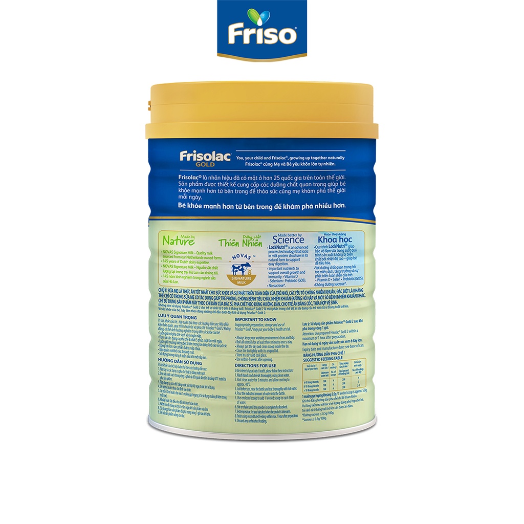 Sữa bột frisolac gold 2 850g - ảnh sản phẩm 3