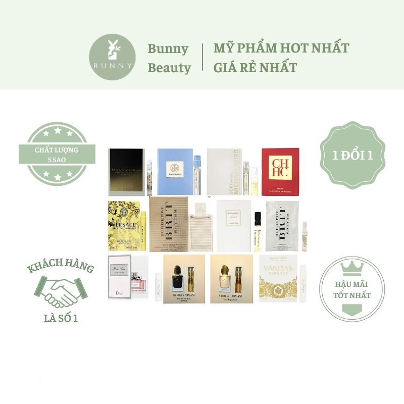 Vial sample nước hoa dùng thử Bunny Beauty hàng đủ bill Sephora US