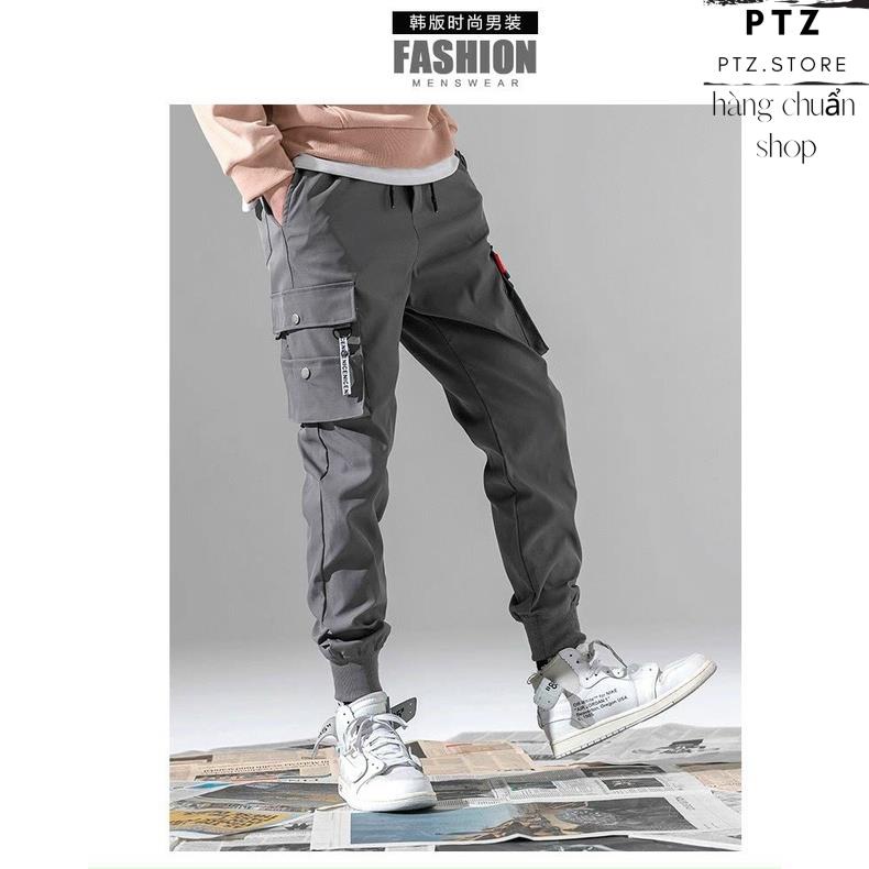 Quần Jogger Nam Túi Hộp Thêu Chữ Thể Thao Nam, chất kaki thoáng khí Co Dãn Thoải Mái Vô Cùng Mã JK61