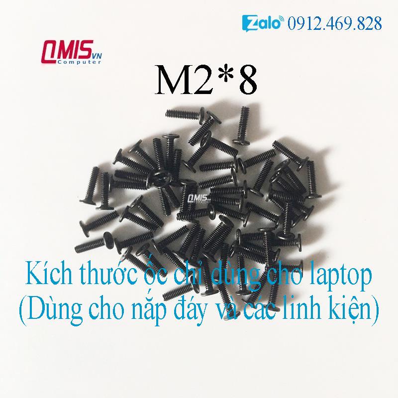 M2*8  - Ốc vít đáy laptop kích thước M2x8 M2 x 8 mm