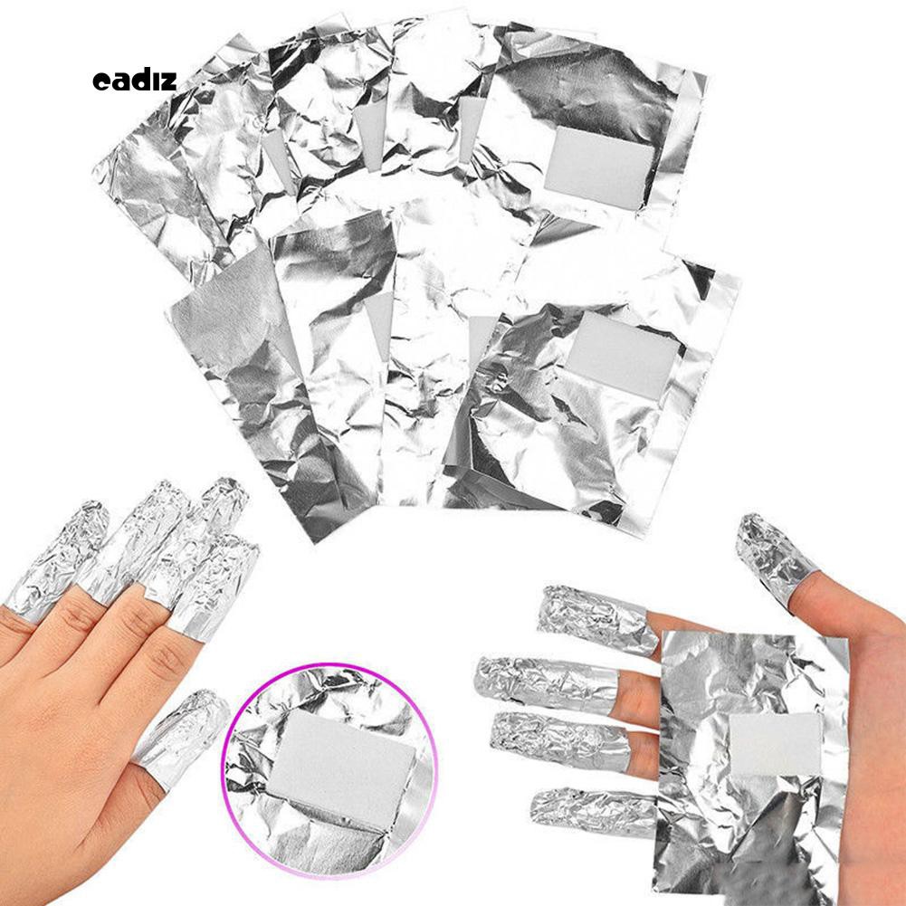 [Hàng mới về] 100 miếng giấy bạc bọc móng tay