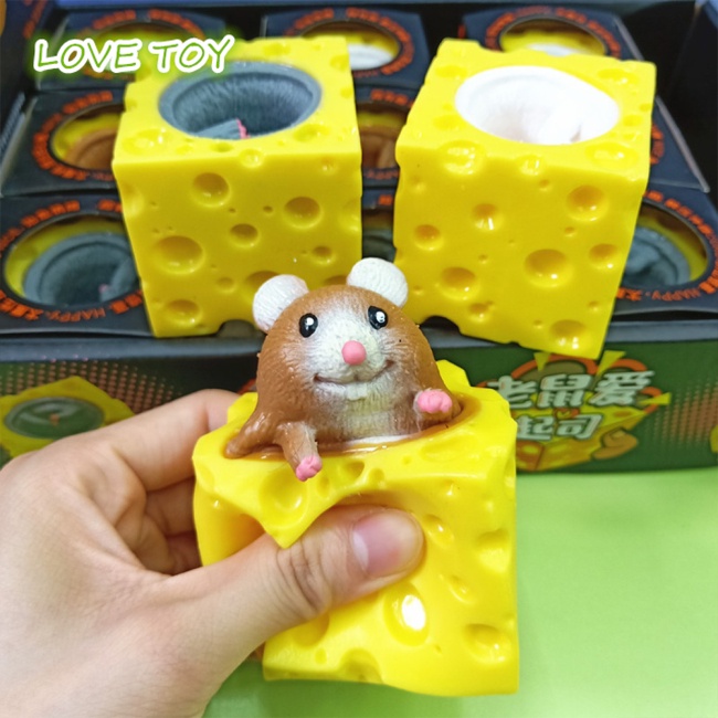 Đồ chơi mềm cầm tay đa năng hình chú chuột dễ thương giúp giảm căng thẳng