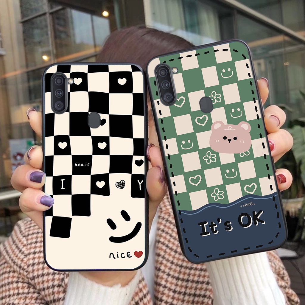 [HÀNG MỚI VỀ] Ốp lưng Samsung A11 - Samsung M11  gấu bearbrick CỰC BỀN CUTE