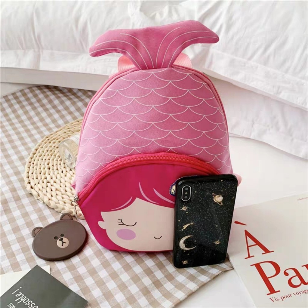 Balo tiên cá mini cho trẻ mẫu giáo dể thương  KT8 Shalla