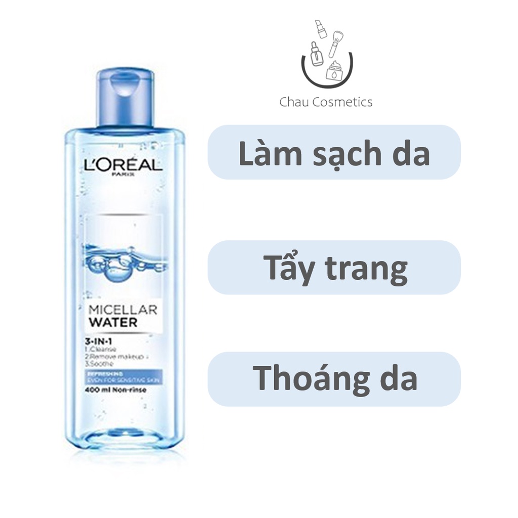 Nước tẩy trang Loreal Micellar Water L'oreal 400ml