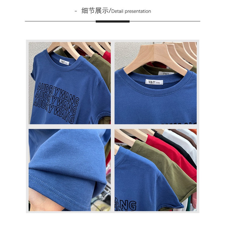 Áo thun tay ngắn cổ tròn in chữ trẻ trung dành cho nữ