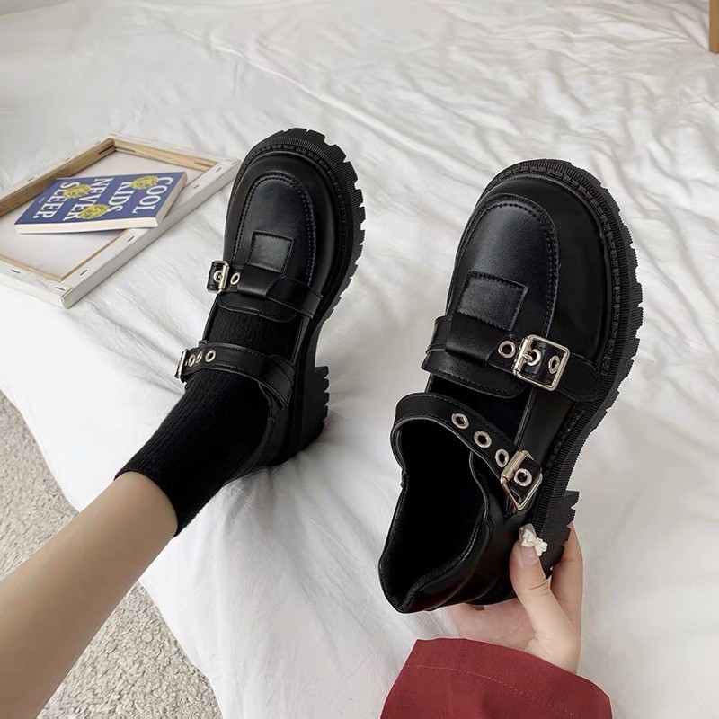 [Order taobao] Giày búp bê ulzzang quai gài đế cao 5cm