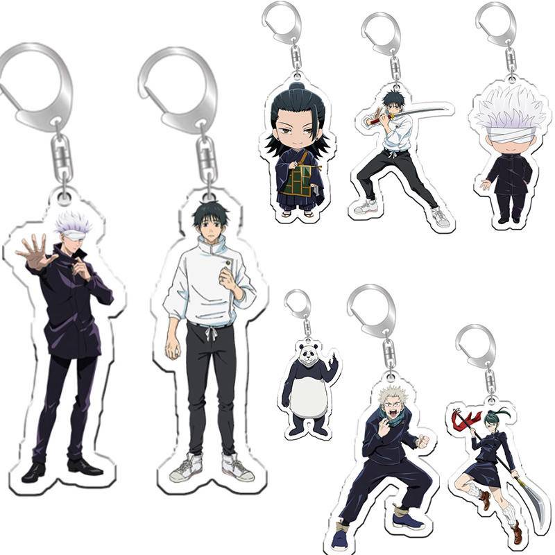 Móc khóa nhựa acrylic in hình nhân vật anime Họa tiết Đáng Yêu Jujutsu Kaisen 0