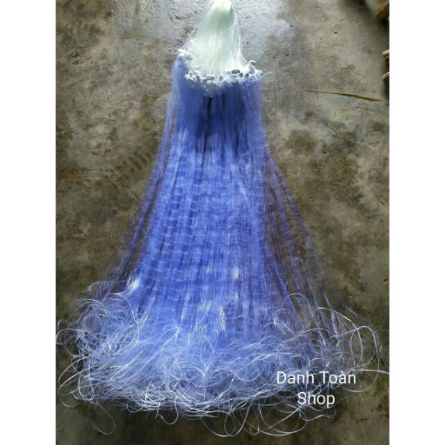 Lưới bắt cá 1màn 3p5-4p dài 100m chiều dài 80cm