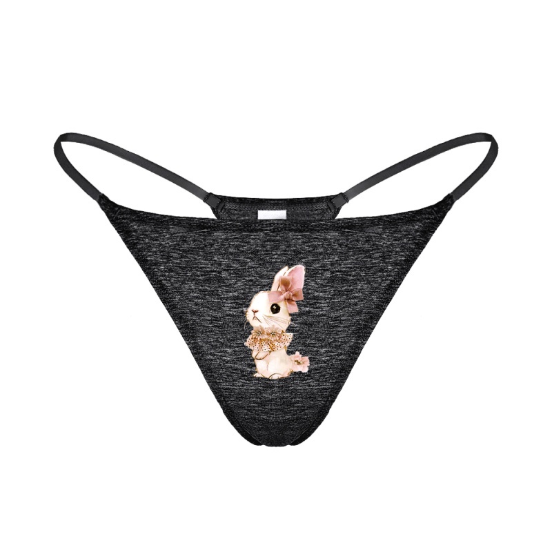 Quần lót Varsbaby N150 lọt khe hình chữ V màu đen và xám bằng cotton