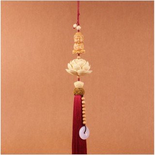 Dây Phật Treo Xe Ô Tô, Khánh Phật Treo Xe Hương Thơm Tự Nhiên Từ Gỗ Hoàng  Dương Cao Cấp, Trang Trí Ô Tô