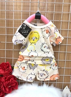 Combo 5 bộ cotton sợi tre cho bé(8-25kg)