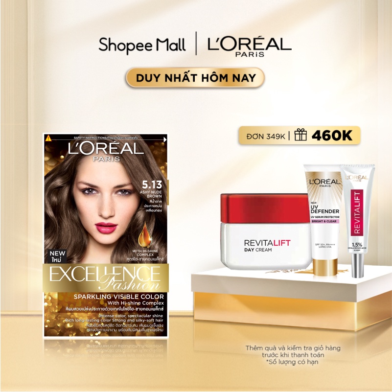 [Mã FMCGMALL -8% đơn 250K] Kem nhuộm dưỡng tóc thời trang L'Oreal Paris Excellence Fashion 172ml